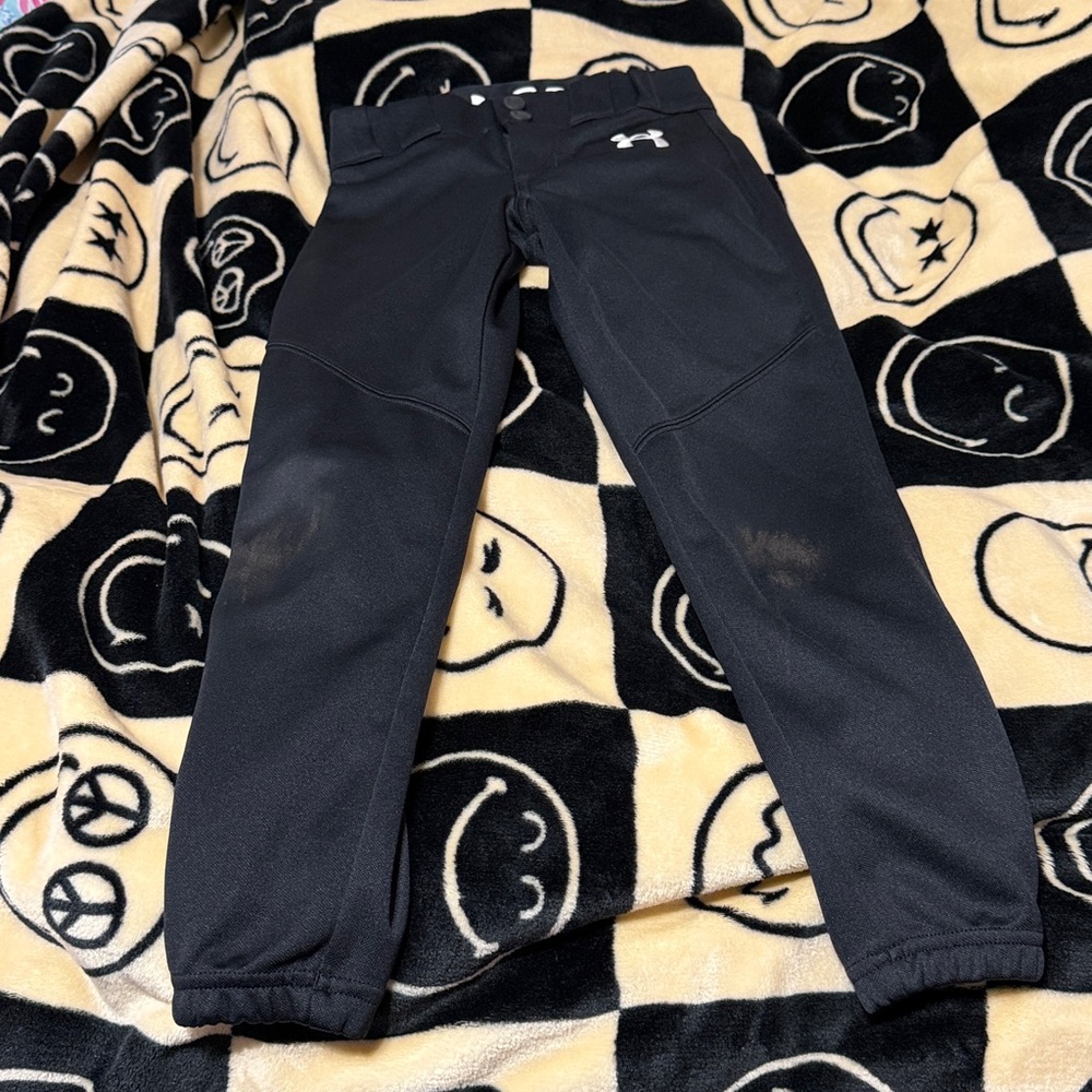 Under Armour Kids black baseball pants